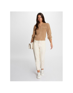 Gilet zippé domi camel marron femme - Morgan