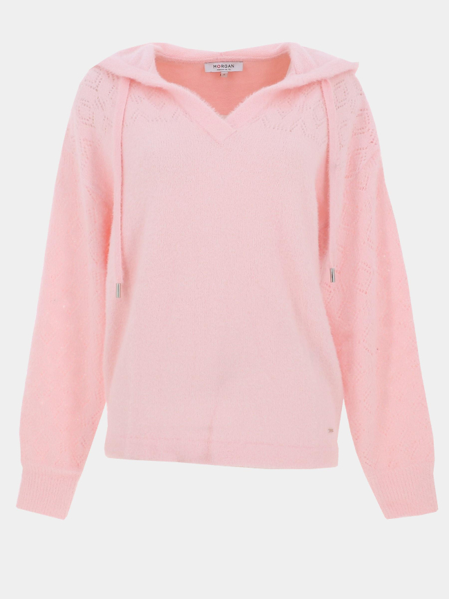 Pull col v balou rose clair femme - Morgan