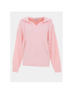 Pull col v balou rose clair femme - Morgan