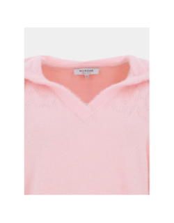 Pull col v balou rose clair femme - Morgan