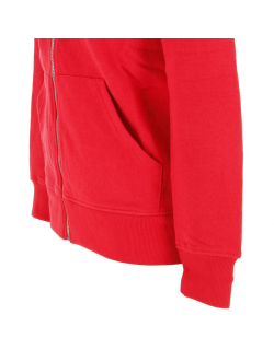 Sweat zippé à capuche atelo rouge homme - La Maison Blaggio