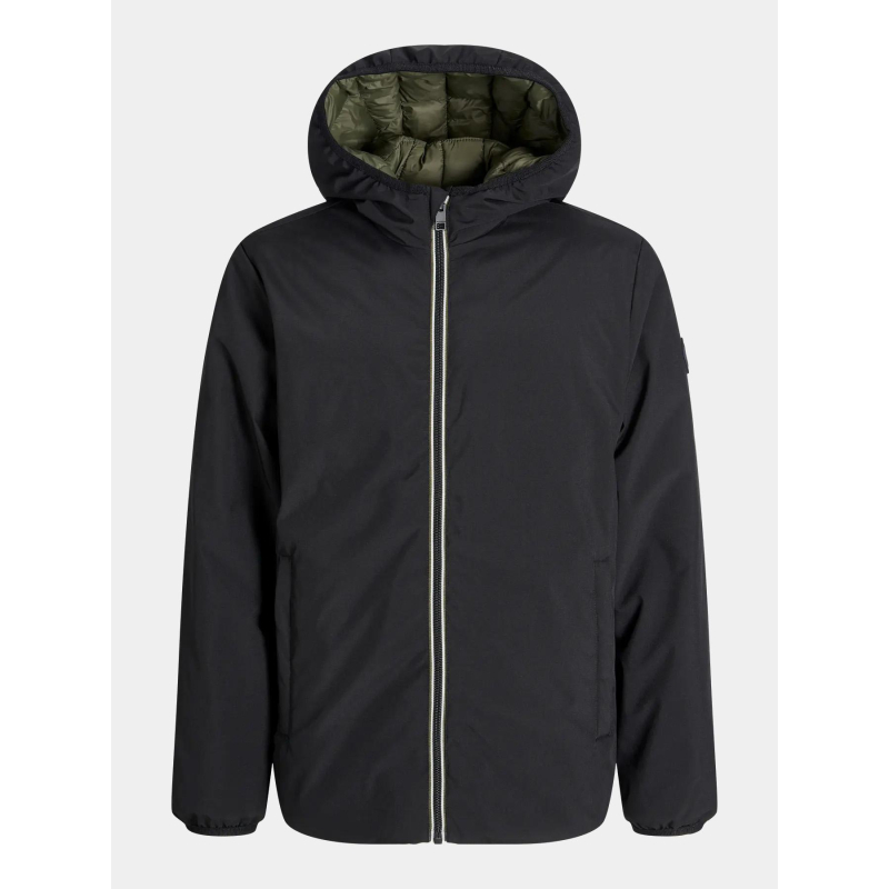 Doudoune réversible brook noir kaki garçon - Jack & Jones
