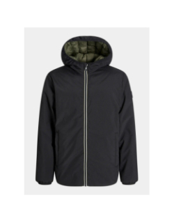 Doudoune réversible brook noir kaki garçon - Jack & Jones