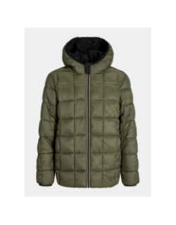 Doudoune réversible brook noir kaki garçon - Jack & Jones