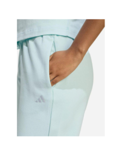 Jogging droit fleece halmin bleu femme - Adidas