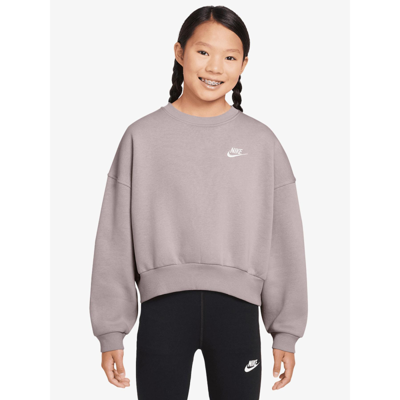 Sweat nsw club crew violet fille - Nike