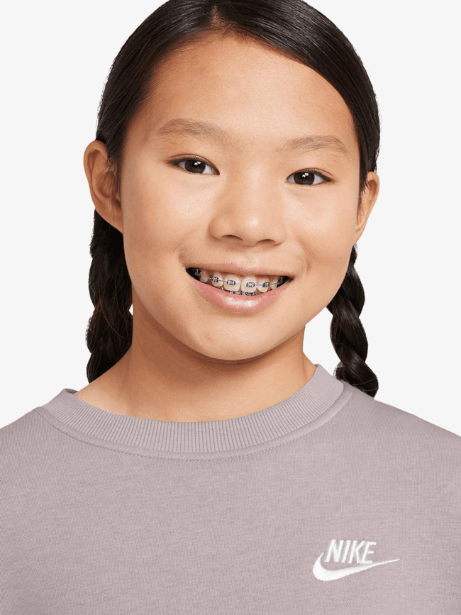 Sweat nsw club crew violet fille - Nike