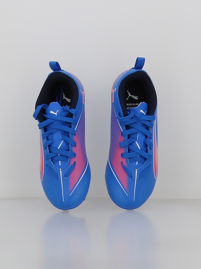 Chaussures de football ultra 6 play fg/ag bleu enfant - Puma
