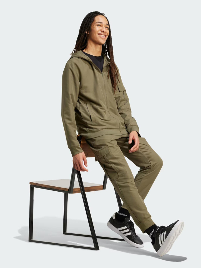 Ensemble survêtement cargo kaki homme - Adidas