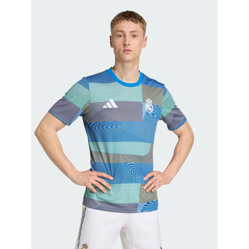Maillot d'échauffement real madrid 25 bleu - Adidas