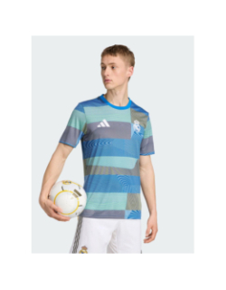 Maillot d'échauffement real madrid 25 bleu - Adidas