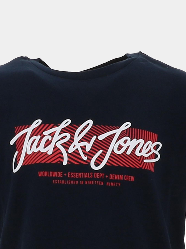 T-shirt urban bleu marine garçon - Jack & Jones