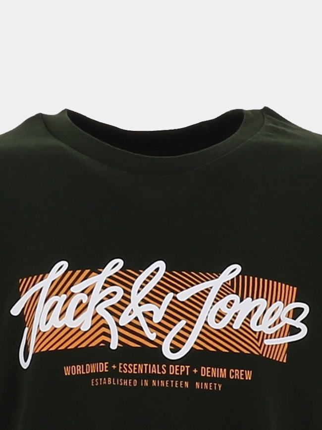 T-shirt urban vert foncé garçon - Jack & Jones
