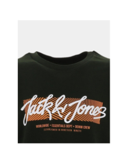 T-shirt urban vert foncé garçon - Jack & Jones