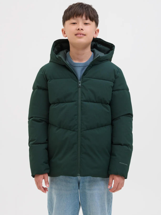 Doudoune global vert garçon - Jack & Jones