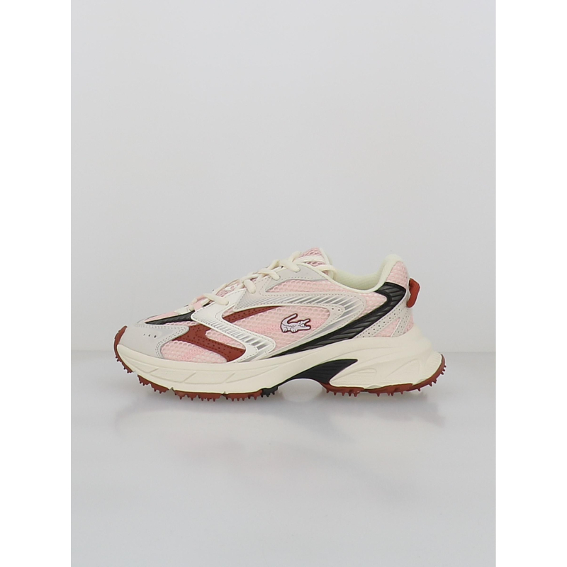 Baskets l003 neo shot rose blanc femme - Lacoste