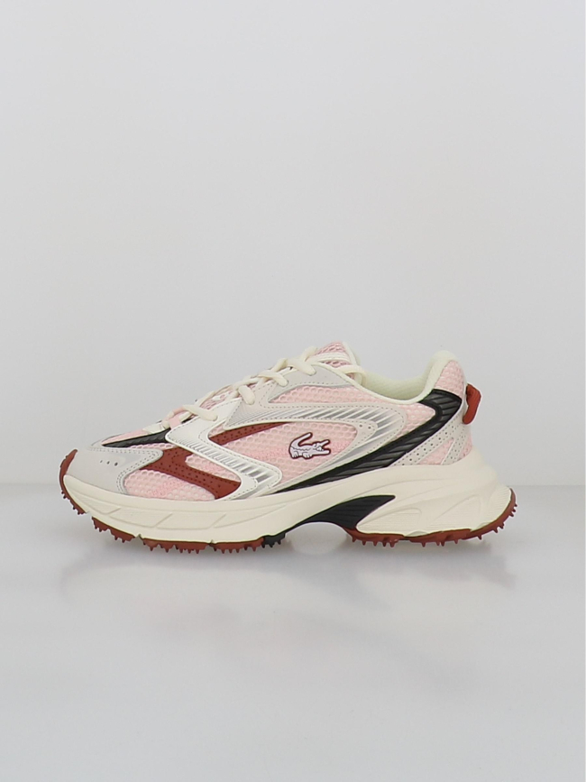 Baskets l003 neo shot rose blanc femme - Lacoste