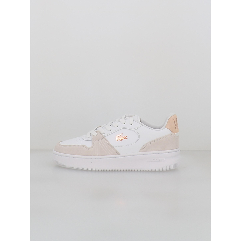 Baskets bi-matière l001 blanc femme - Lacoste