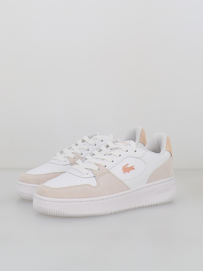 Baskets bi-matière l001 blanc femme - Lacoste