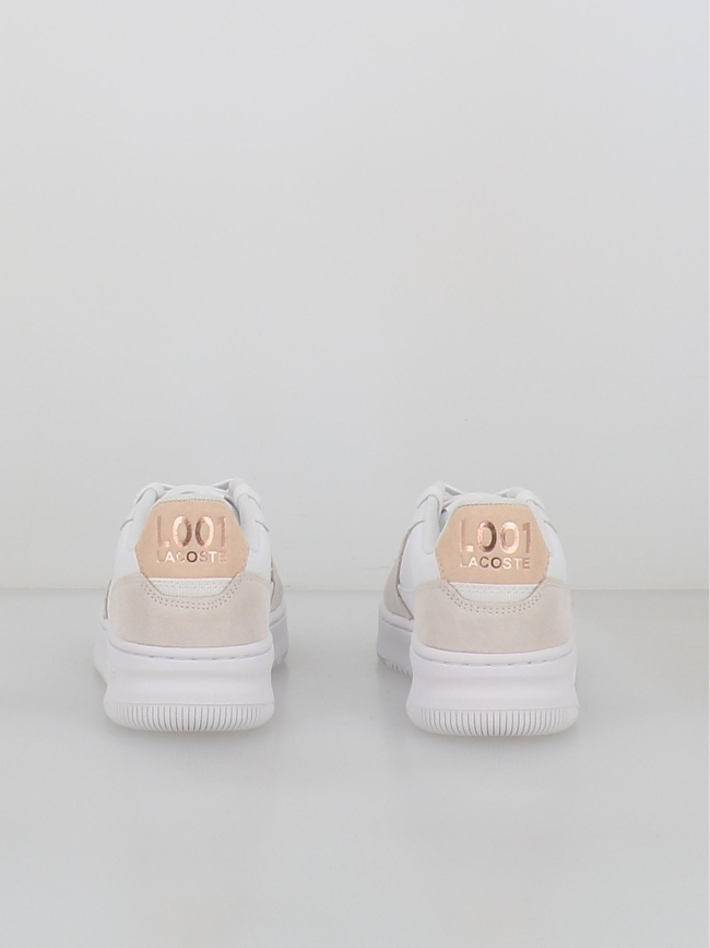 Baskets bi-matière l001 blanc femme - Lacoste