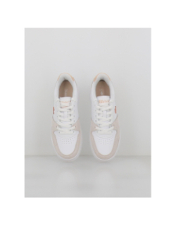 Baskets bi-matière l001 blanc femme - Lacoste