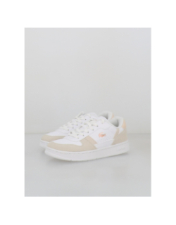 Baskets t-clip set 224 blanc beige enfant - Lacoste