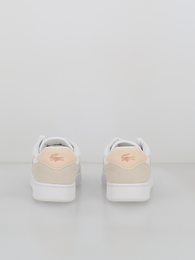 Baskets t-clip set 224 blanc beige enfant - Lacoste