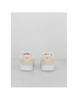 Baskets t-clip set 224 blanc beige enfant - Lacoste