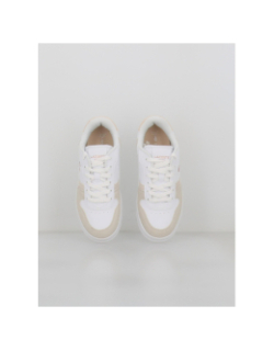 Baskets t-clip set 224 blanc beige enfant - Lacoste