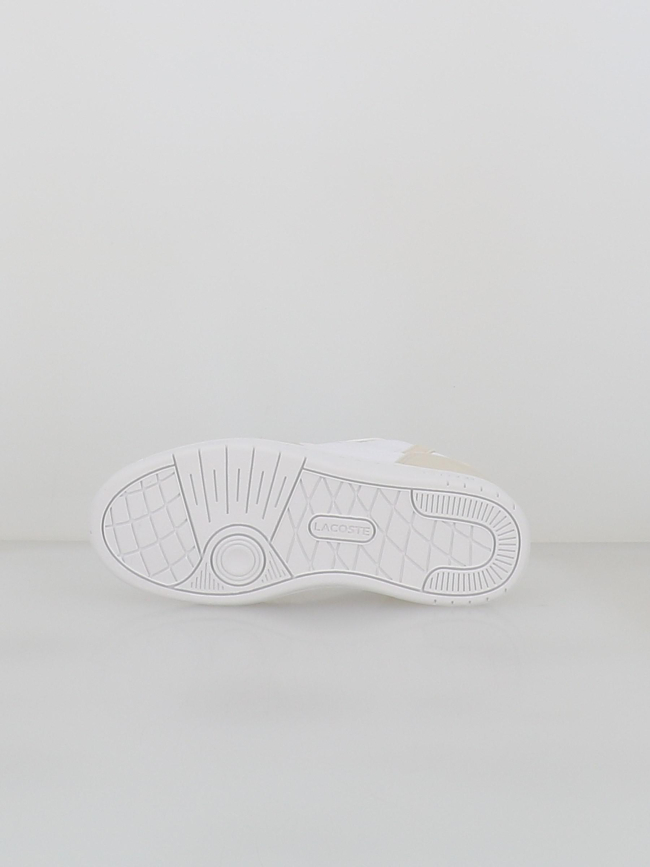 Baskets t-clip set 224 blanc beige enfant - Lacoste