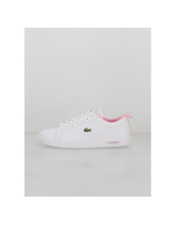 Baskets court base 224 blanc rose femme - Lacoste