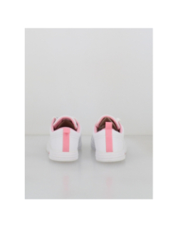 Baskets court base 224 blanc rose femme - Lacoste