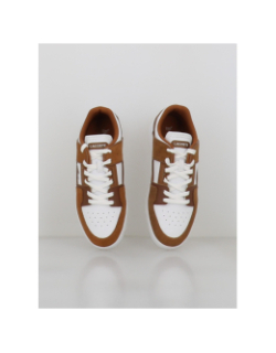Baskets court cage 225 marron blanc homme - Lacoste