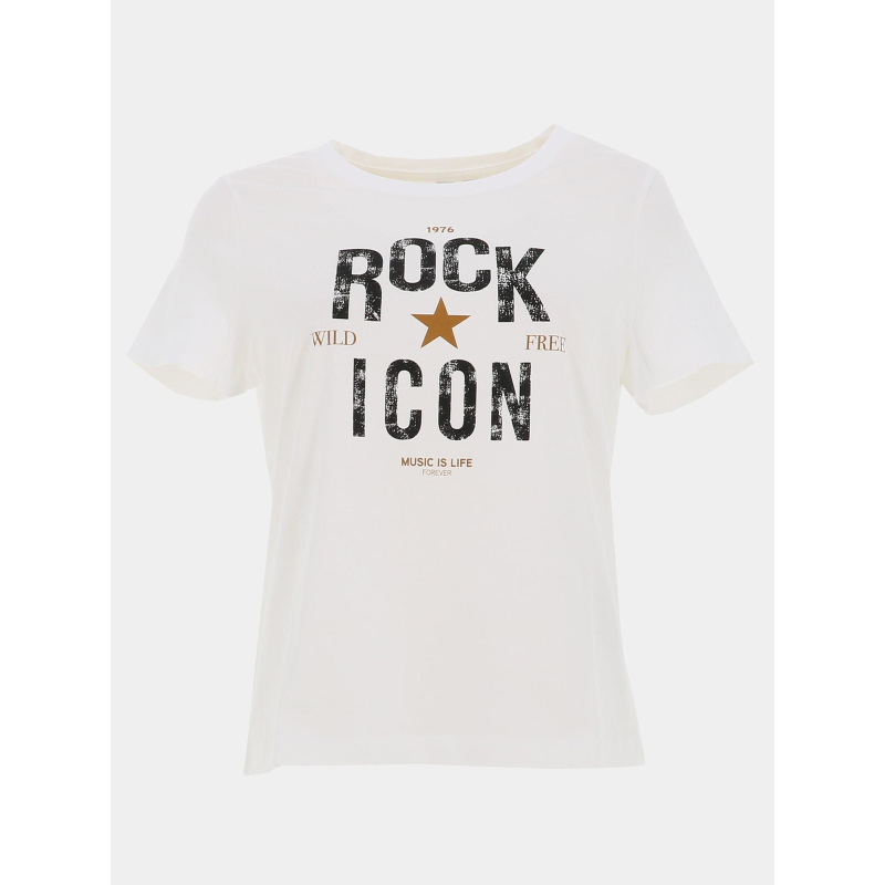T-shirt gisla blanc femme - Vero Moda