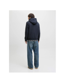 Sweat à capuche zippé teddy blumason bleu homme - Jack & Jones