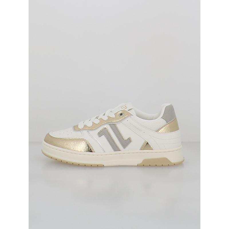 Baskets cl94 blanc doré femme - CL11