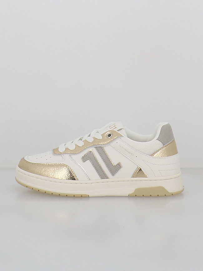 Baskets cl94 blanc doré femme - CL11