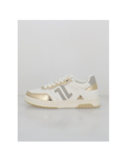 Baskets cl94 blanc doré femme - CL11
