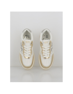 Baskets cl94 blanc doré femme - CL11