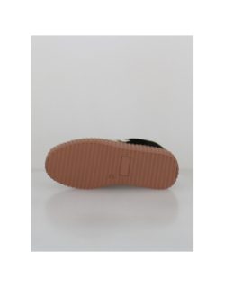 Baskets à scratch velours cl91 noir femme - CL11