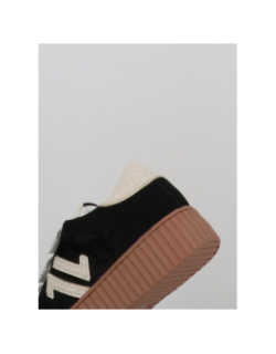 Baskets à scratch velours cl91 noir femme - CL11