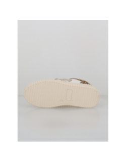 Baskets à scratch léopard cl91 blanc femme - CL11