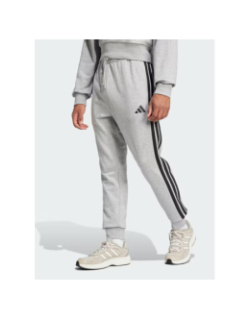 Jogging 3s gris chiné noir homme - Adidas