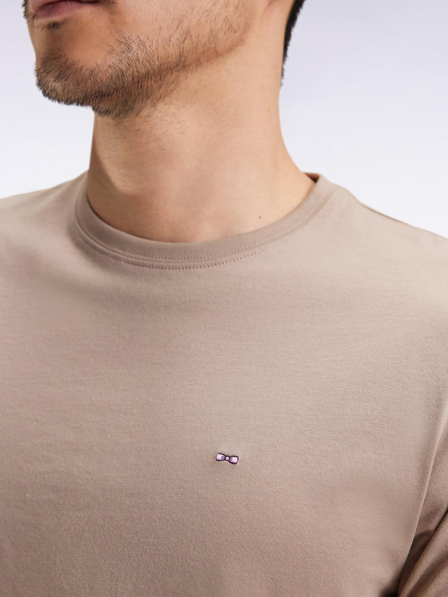 T-shirt uni logo beaver beige homme - Eden Park