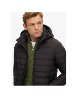 Doudoune à capuche fuji noir homme - Superdry