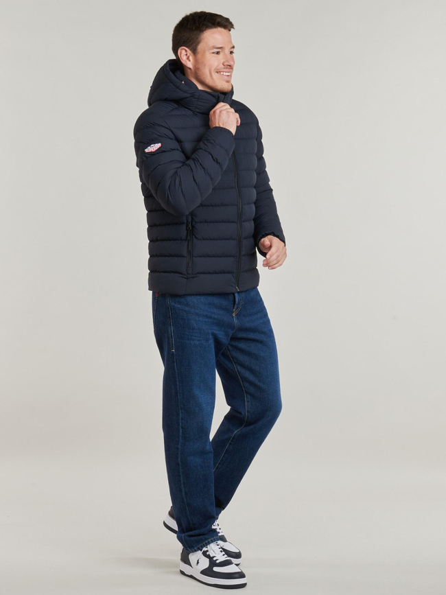 Doudoune à capuche fuji bleu marine homme - Superdry