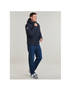 Doudoune à capuche fuji bleu marine homme - Superdry