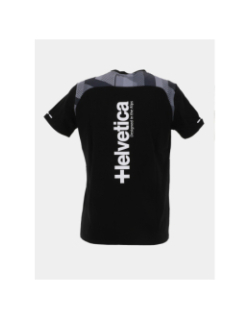 T-shirt denis noir gris homme - Helvetica