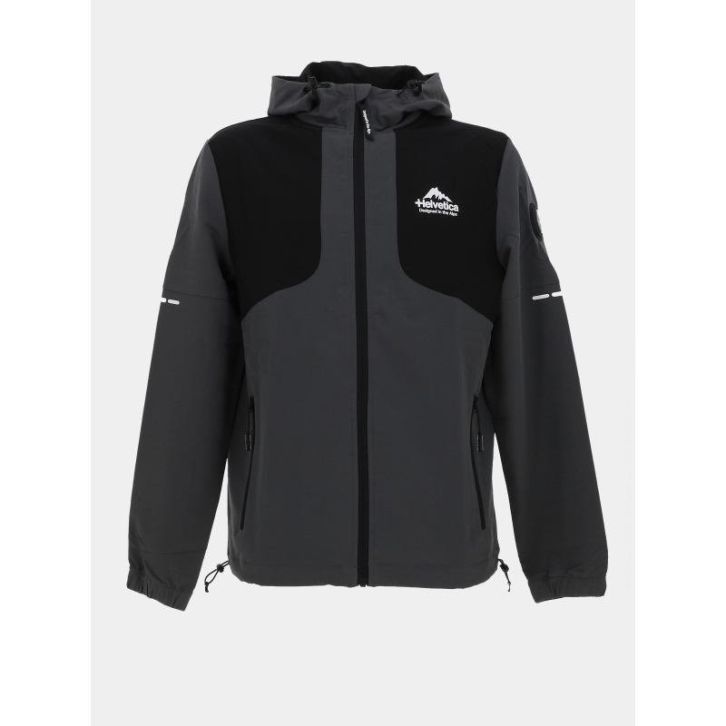 Veste à capuche swindon gris homme - Helvetica