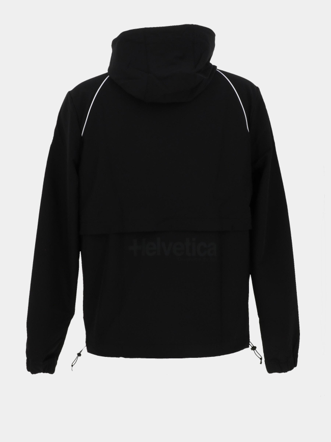 Veste à capuche wells noir homme - Helvetica